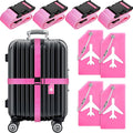 Weewooday 8 Pcs Luggage Straps Suitcase Tags Set by Weewooday