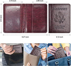 Passport Holder with Vaccine Card Slot Combo, Passport Wallet/ Cover/ Case - Image 3