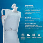 Survivor Filter Collapsible Water Bottles, Canteens 2 Pack - Image 4