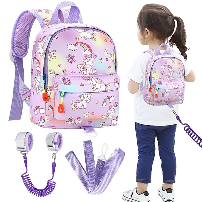 Accmor Toddler Harness Backpack Leash, Mini Unicorn Backpacks by Accmor