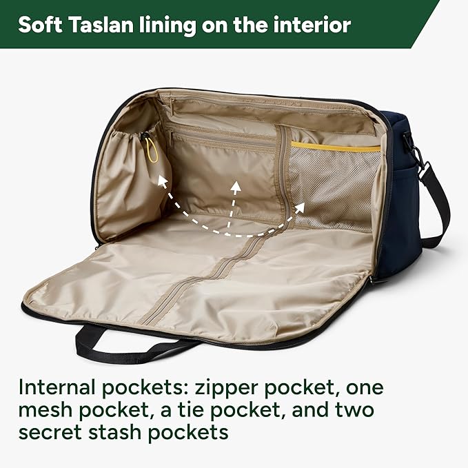 Halfday Convertible 2-in-1 Premium Garment Duffel Weekender Bag 45L | - Image 3