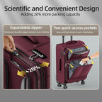 SHOWKOO Luggage Sets 3 Piece Softside Expandable Lightweight Durable Suitcase - Image 4