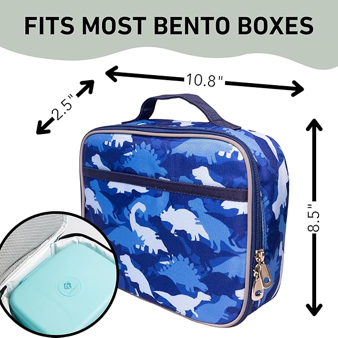 Fenrici Dinosaur Lunch Box for Boys, Kids' Lunch Box for School, Insulated - Image 6