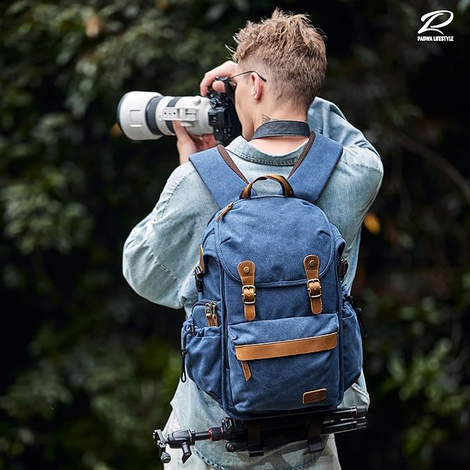 Padwa Lifestyle Blue Camera Backpack - Image 2