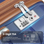 4-Piece Luggage Set with Double Spinner Wheels, Expandable Hardside Suitcases - Image 3