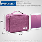 Electronics Organizer Travel Universal Cable Organizer Bag Waterproof - Image 6