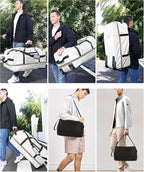 Rolling Duffle Bag with Wheels, 110L/140L Expandable Soft-Sided Foldable Duffle - Image 7