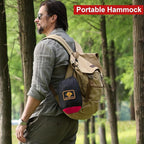 Camping Hammock with Net, Travel Portable Lightweight Hammocks with Tree Straps - Image 5
