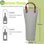 Tirrinia Single Wine Gift Tote Bag, Insulated Padded Thermal Wine Bottle - Image 3