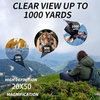 PISEZ 20X50 Binoculars for Adults High Powered - Image 9
