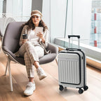 Merax Luggage Sets Front Opening, 2 Piece Hardshell Suitcase - Image 8