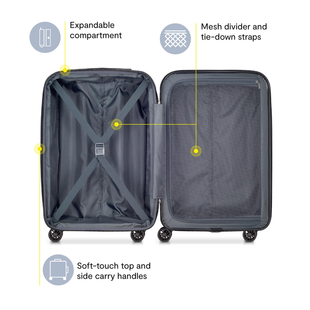 Helium Aero Hardside Expandable Luggage with Spinner Wheels (Teal / Carry-On Plus 21 Inch)