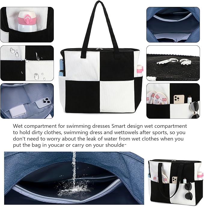 Waterproof Beach Tote Pool Bags - Image 7