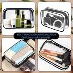 16 Pieces Clear Makeup Bags Bulk, TSA Approved Toiletry Bag - Image 5
