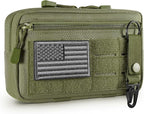 Tactical Molle Admin Pouch Utility Laser Cut EDC Tool Pouch Bag Horizontal by FRTKK
