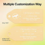 4 PCS Personalized Metal Luggage Tag – Personalized Engraved Suitcase Tag - Image 5