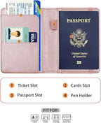 Melsbrinna Premium Leather Passport Holder Covers Case, Waterproof Rfid - Image 3