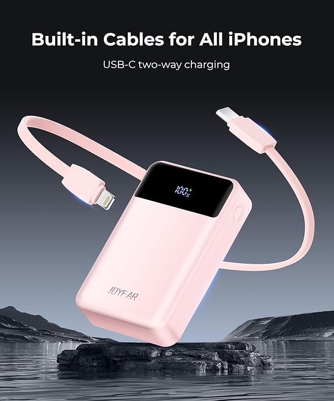 Portable-Charger-Power-Bank Travel Essentials Battery Pack USB C 30000mAh Built - Image 5