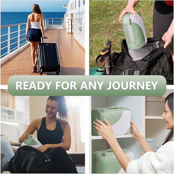 8 Set Packing Cubes for Travel, Anti-Tearing Suitcase Organizer for Luggage - Image 6