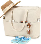 Beach Pool Bags Tote for Women Ladies Large Gym Tote Carry On Bag - Image 9
