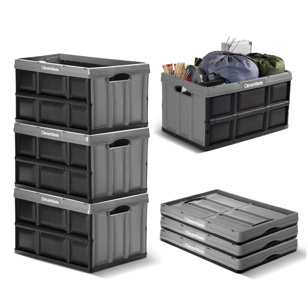 Collapsible Storage Bins (Ocean / 46l - 3 Pack)