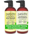 PURA D'OR Anti-Thinning Biotin Shampoo & Deep Moisturizing Conditioner Original by PURADOR