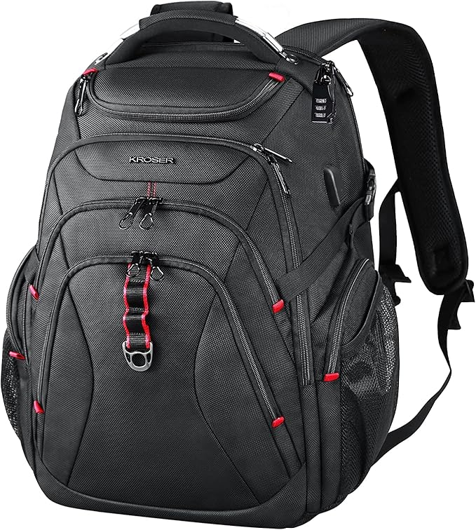 KROSER Travel Laptop Backpack 17.3 Inch XL Computer Backpack - Image 8