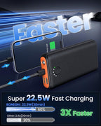 Portable Charger Power Bank 40000mah, USB C Fast Charging 22.5W External - Image 2