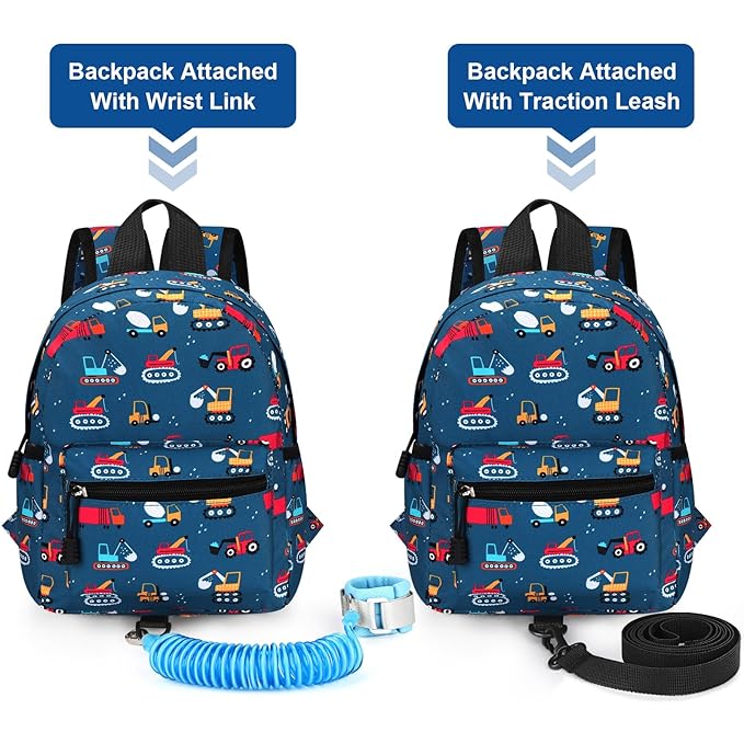 Accmor Toddler Backpack with Leash, Cute Baby Backpack with Anti Lost Wrist Link - Image 4