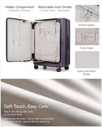 LUGGEX Checked Suitcase Top Opening, FLT Expandable Polycarbonate Hard Shell - Image 8