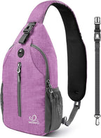 WATERFLY Crossbody Sling Backpack Sling Bag Travel Hiking Chest Bag Daypack by Waterfly