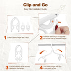 HOUSE DAY Foldable Travel Hangers 10 Pack w/10 Clips, Cruise Essentials 2025 - Image 7