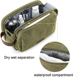 BAGSMART Toiletry Bag for Men, Canvas Travel Toiletry Organizer Dopp Kit - Image 3