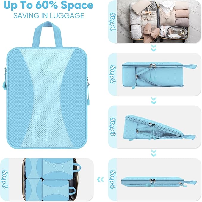 8 Set Compression Packing Cubes - Image 2