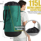Laundry Bag for College, 115L Laundry Backpack Extra Large Heavy Duty, College - Image 3