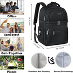 Cooler Backpack, Insulated Backpack Cooler Leakproof Double Deck Cooler Bag - Image 6
