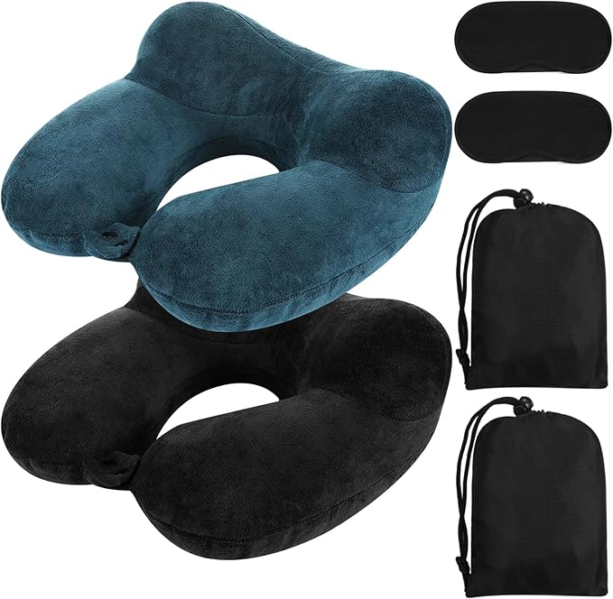 Sintuff 2 Pack Inflatable Travel Pillow by Sintuff
