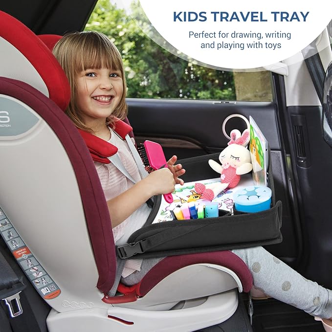 COOLBEBE Kids Travel Tray for Toddler Car Seat, Travel Tray for Airplane - Image 7