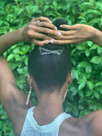 Hair Clip for Fine, Thin, Sleek & Straight Hair - Easy Comfy Styles that Hold Snug, Add Volume with No Pressure - Comfy Double Comb with Elastic for UpDo, Ponytail, Twists & Buns (Storm Gray Medium)