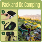 Camping Pillow: Dual Cover, Memory Foam Travel Pillow, Medium Firm Camp Pillow - Image 8