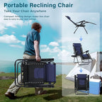 MFSTUDIO Padded Zero Gravity Recliner Chair Set of 2, Folding Patio Lounge - Image 5