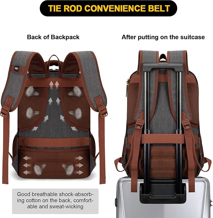 Tzowla Canvas Laptop Backpack, Bag - Image 6
