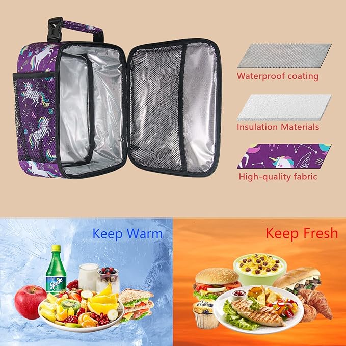 Hap Tim Lunch Box Insulated Lunchbox Mini Lunch Bag Thermal Meal Tote Kit - Image 5