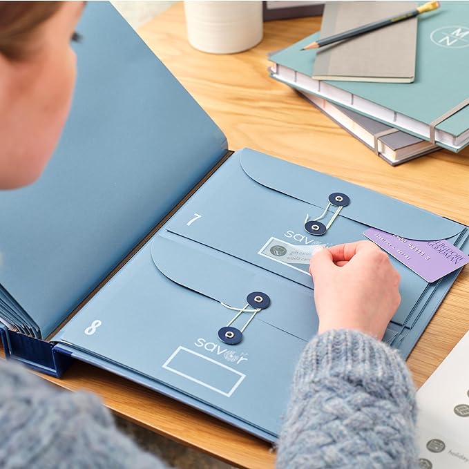 Savor | 2025 Edition The Folio™ Document Organizer | Custom Dyed Cloth-Bound - Image 5