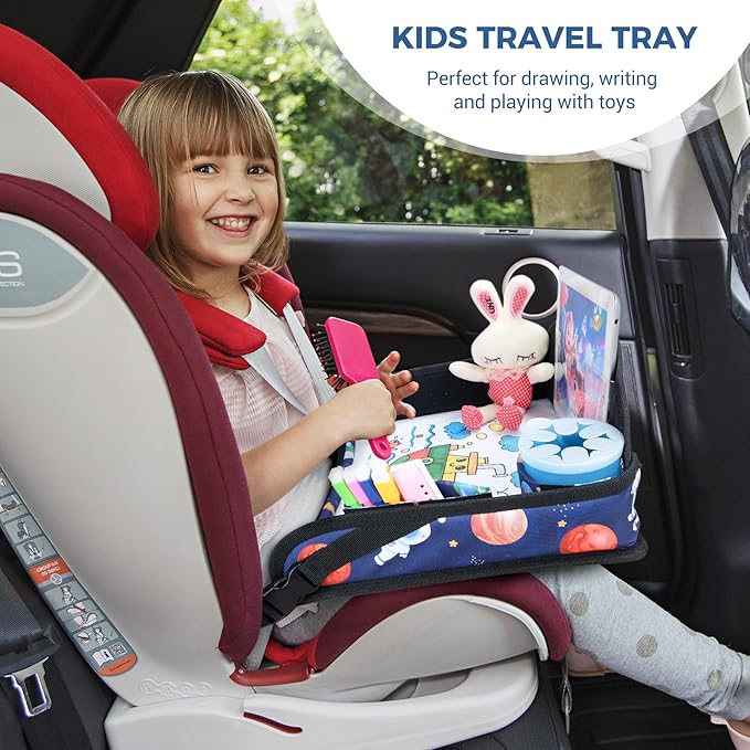 COOLBEBE Kids Travel Tray for Toddler Car Seat, Travel Tray for Airplane - Image 6