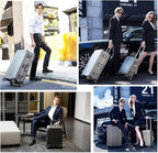 TRAVELKING All Aluminum Luggage Zipperless Hard Shell Suitcase - Image 6