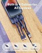 charmast Portable Charger with Built in Cables, Power Bank with Cords Wires - Image 2