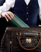 MR.OKAY 3 Watch Travel Case- Classic Leather Watch Case - Image 3