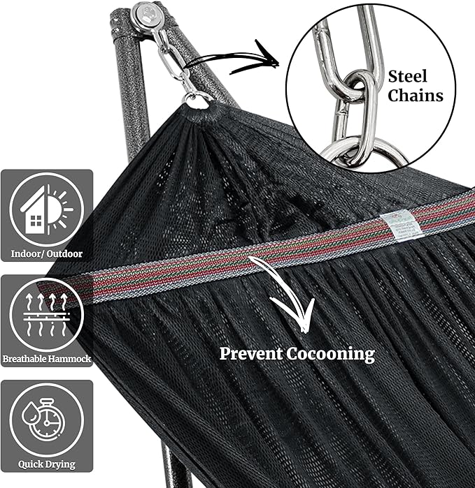 Tranquillo Universal Hammock Stand 600 lbs Capacity, Instant 20s Foldable - Image 7