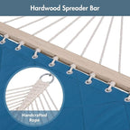 ANOW Quilted Hammock with Spreader Bars and Detachable Pillow, Large Hammock - Image 7